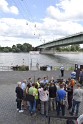 Koelner Seilbahn Gondel blieb haengen Koeln Linksrheinisch P182